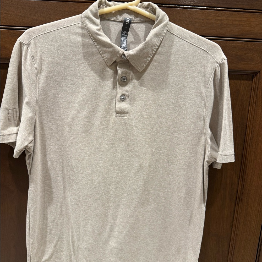 Men's Beige Polo Shirt